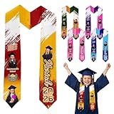 PlezuCigiar Custom Kindergarten Graduation Sash Boys Girls, Fashion Ink Personalized Preschool Graduation Stole Kids Kindergarten Graduates Decorations Accessories Preschool Stole Graduate Gifts
