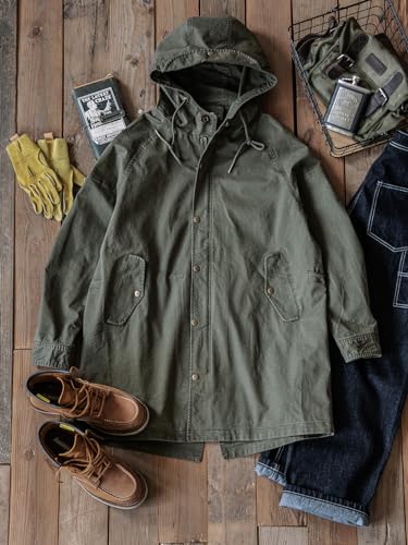 Men's Fishtail Hooded Parka Jacket M51 Military Mods Coat Windbreaker3