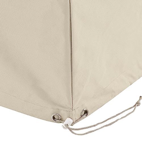 Crosley Furniture Patio Furniture Covers, Waterproof Round Outdoor Dining Table Cover for Deck, Tan by Crosley Furniture - Image 4