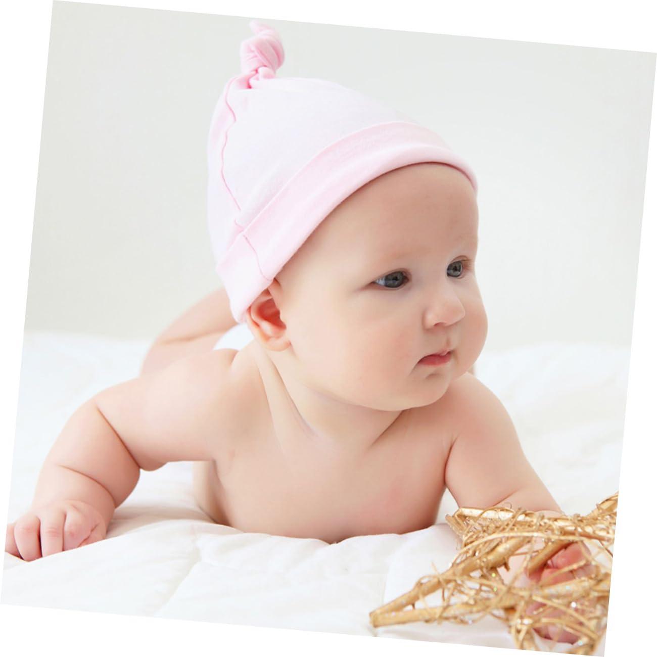 FRCOLOR 3 Sätze Neugeborenen Mützen Unisex Babyhüte Bequeme Knotenmütze Für Jungen Leicht Atmungsaktiv Für Sommer Sonnenschutz 3 Stücke * 3