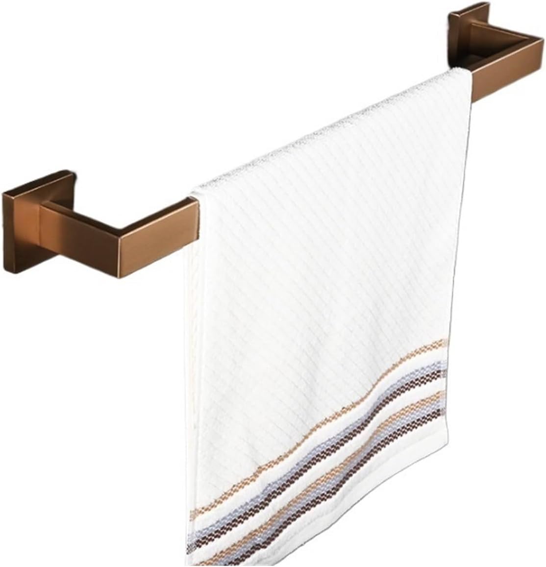 Stainless Steel Bathroom Hardware Towel Rack Bar Ring Robe Hook Toilet Paper Holder Fix With Screw(Towel ring)