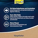 Tetra Wafer Mini Mix - Fischfutter für kleine Bodenfische (z. B. Welse) und Krustentiere, für gesundes Wachstum und Vitalität, 100 ml Dose