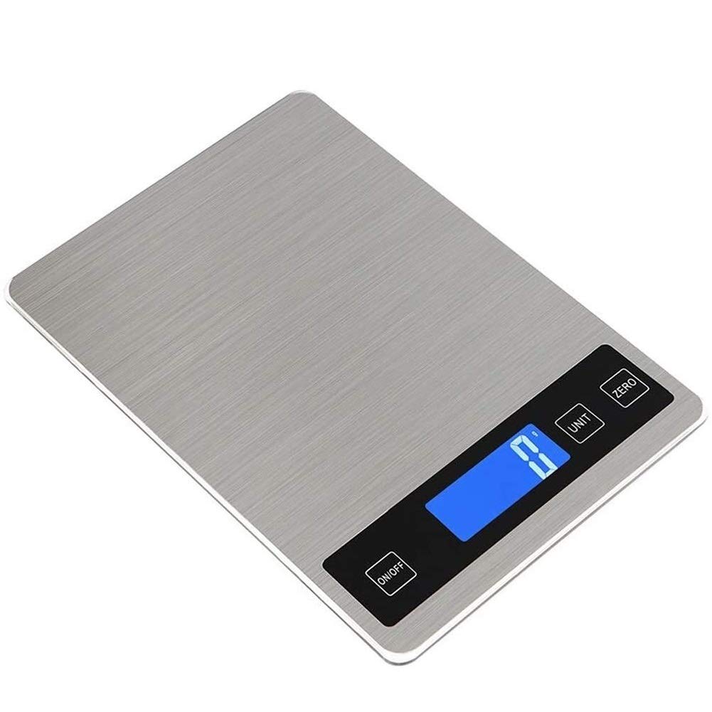 Wagi do żywności Wlectronic Cyfrowe Wagi Kuchenne, Wysoka Precyzja 1g Kuchnia Kuchenna Waga Przenośna Elektroniczna Waga 5 kg 10 kg 15 kg Ładowanie USB Wagi (Kolor: B