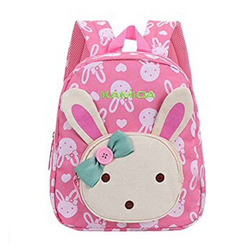 Preisvergleich Produktbild Naerde Buch Rucksack Kaninchen Tiere Kinder Baby Mädchen Schule Tasche Pink