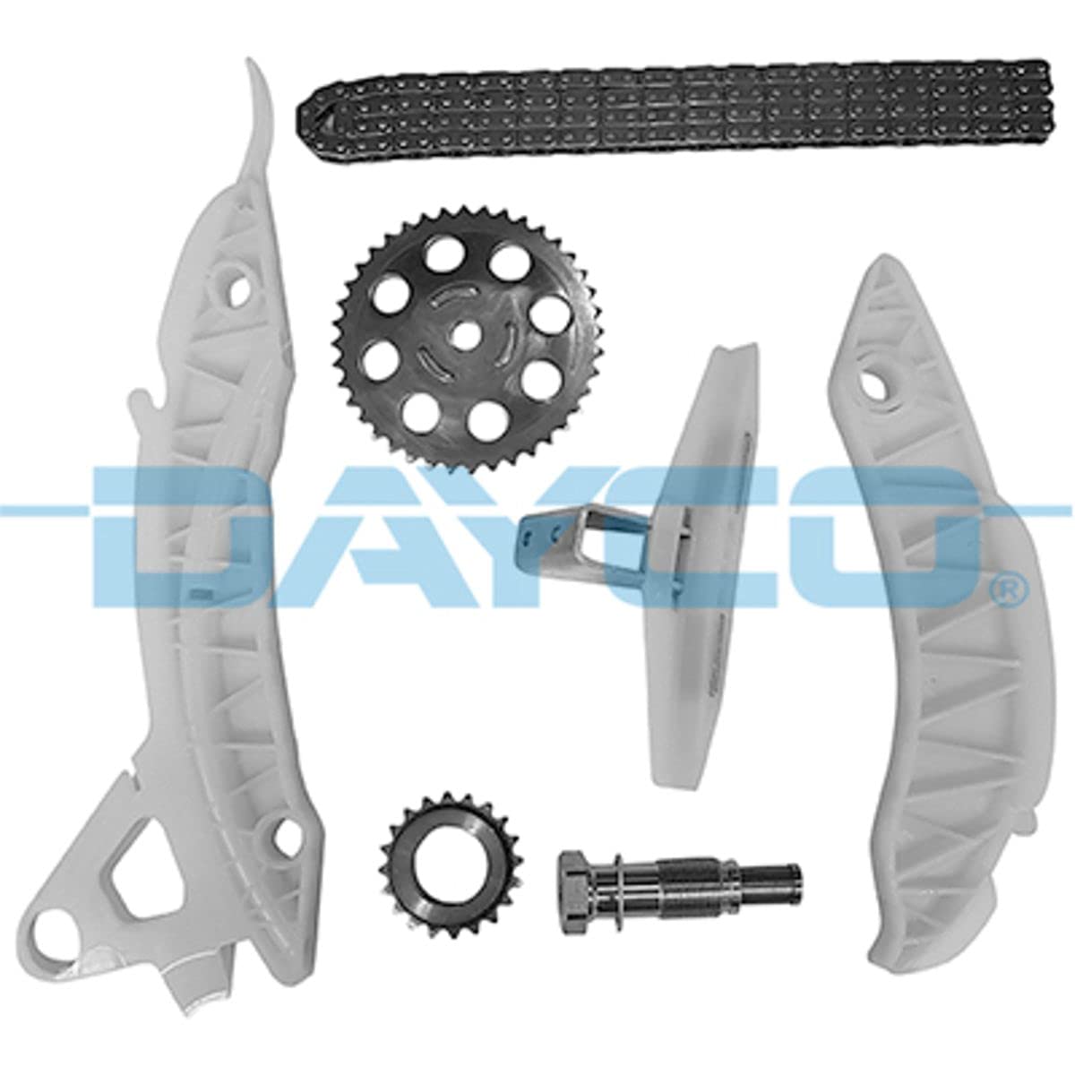 Kit De Distribution Par Chaîne DAYCO KTC1071 Pour CITROËN C4 Picasso I - Compatible Peugeot 207, 208, 308, 3008