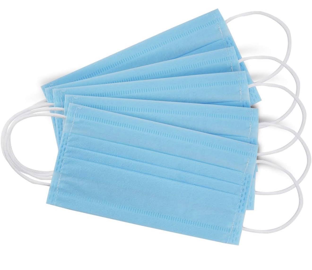 Disposable Face Mask 3 Ply with Soft Ear Loops – Breathable Protective Mask for Daily Use, Dust & Pollution Protection, Skin Friendly Non Woven Fabric, Unisex Adult Mask (Blue)-image-4