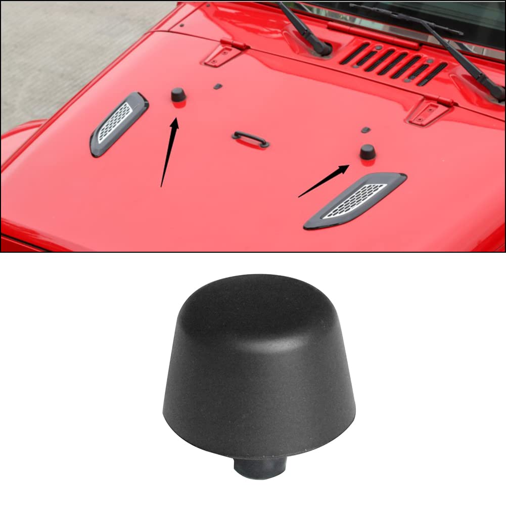 Haubenanschlagpuffer Motorhaube Stoßstangenpolster Schwarz for Jeep Wrangler JK 2007-2017