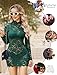 Avidlove Sexy Lace Dresses for Women Long Sleeve Floral Elegant Cocktail Dress Mini Dress for Party Wedding Guest Bridesmaid Dresses Green M