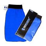 Tan Eraser Fake Tan Remover Exfoliating Mitt | Salon Recommended Exfoliator Glove Easily Removes Any Spray or Self Tanner (Blue/Black)
