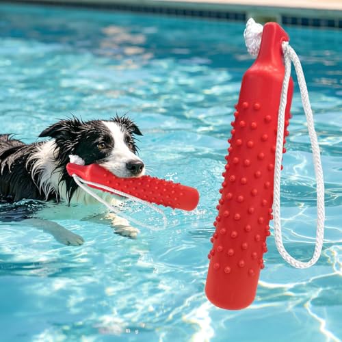 BINGPET Dog Float Bumper Toy,10.8 Inch Large Training Dummy Retrieving Bumpers Summer Pool Toy Tug...