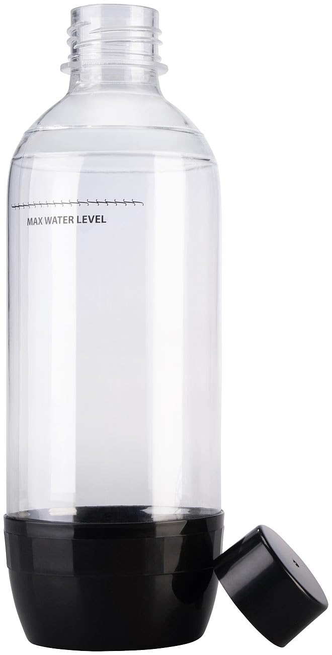 Rosenstein & Söhne Wassersprudler Küche: Soda-Wassersprudler mit 1-Liter-Flasche, Soda-Stream-kompatibel (Sodastream, Sprudelmaschine, Wasserhahn)