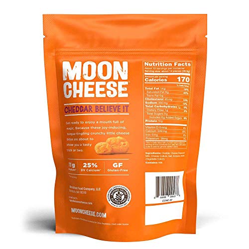 Moon Cheese - 100% Natural Cheese Snack - Cheddar - 10 oz - Thumbnail 2