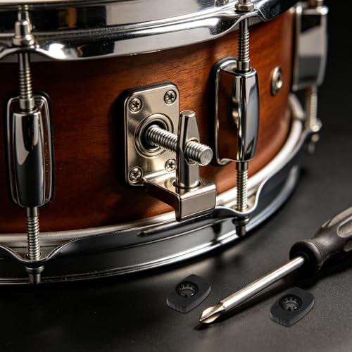 ERINGOGO 10 piezas Clip de fijación para tornillos de aro de batería: Tornillos de montaje para aros, repuestos metálicos para hardware de percusión para giras, ensayos y práctica miniatura 5