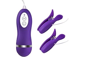 Nipple Clamps with Vibrating Breast Clamp Clit Stimulator