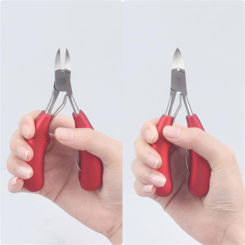 Brainbow Professionelle Nagelschere, Nagelhautschere, scharf, gebogen, Nagelknipser, Zange, Maniküre-/Pediküre-Nagelpflegewerkzeug, Schwarz