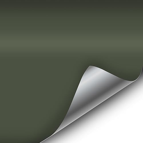 VViViD Matte Military Khaki Green Vinyl Wrap Roll with Air Release Technology 1ft x 5ft