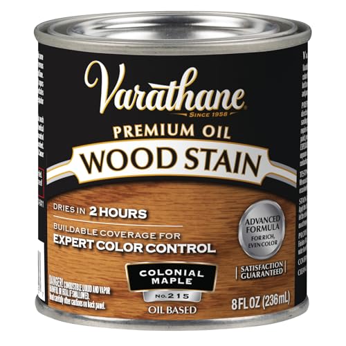 Varathane 211759 Premium Wood Stain, Half Pint, Colonial Map...