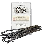 Cook’s, Tahitian Organic Vanilla Beans, Grade A, World’s Finest Gourmet Fresh Premium Vanilla, Ce...