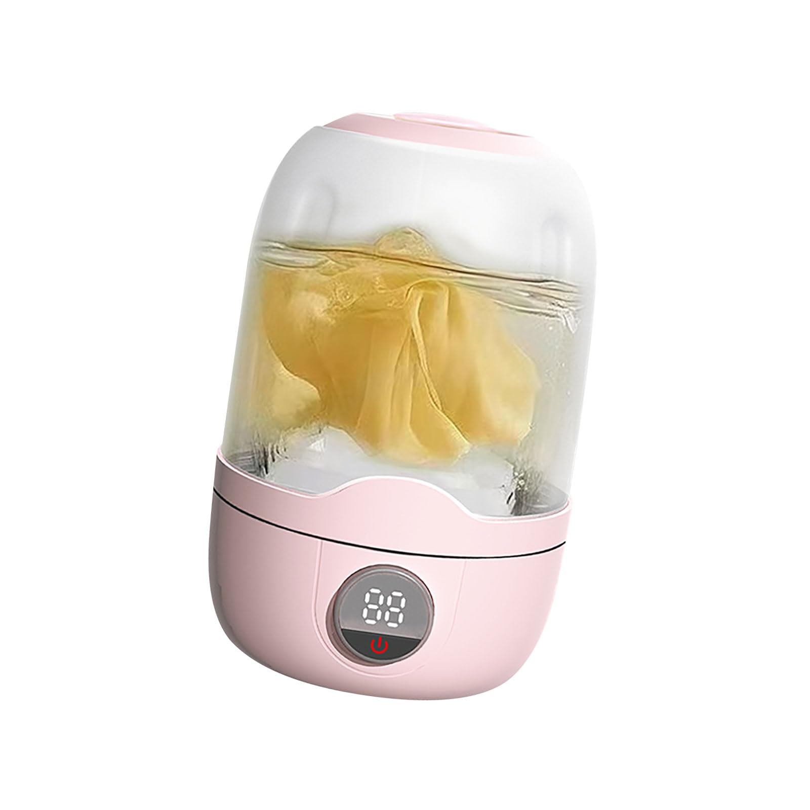 Buxuaaaa 1.1L Washing Machine Portable Rechargeable Small Machine for Underwear Washer Cordless Laundry Underwear Washing Device
