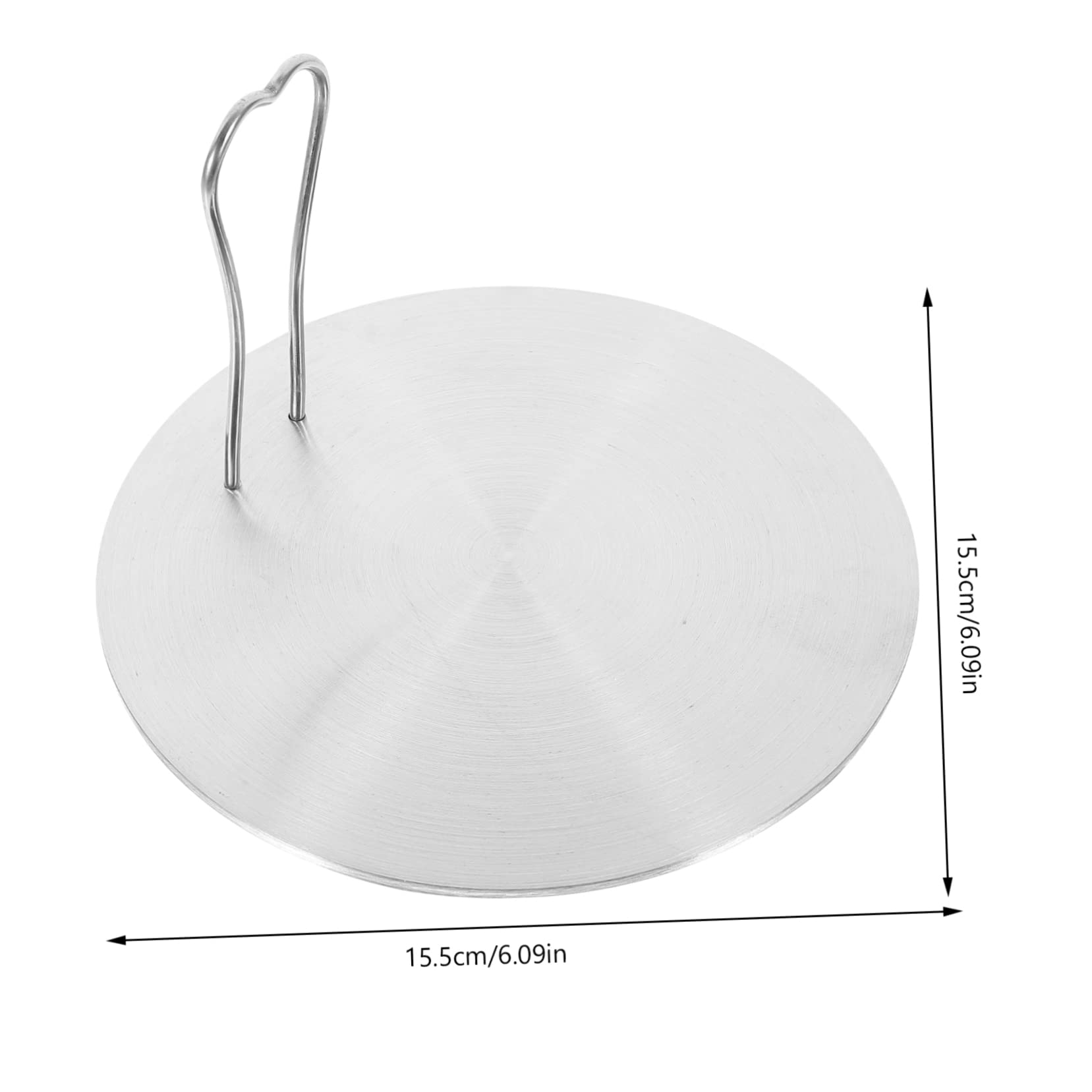 Garneck Induction Cooktop Converter Plate Stainless Steel Casserole Heat Conductor Removable Grill Plate