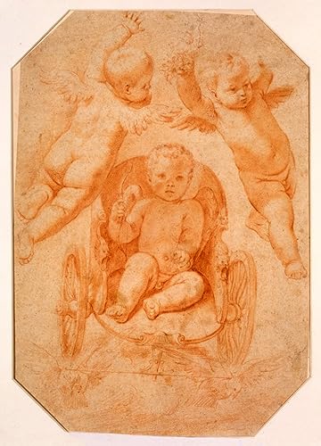 Peinture le de l'amour par Domenichino affiche romantique pour maison
