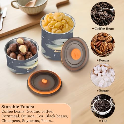 Contenedor hermético para café de acero inoxidable 500ml miniatura 6