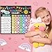 Reward Chart for Kids,Magnetic Behavior Chore Chart for Kids at Home,26 Black Chore Charts,1960 Star Stickers,56 Reward Stickers,Incentive Chore Chart to Develop Responsibility and Good Habits