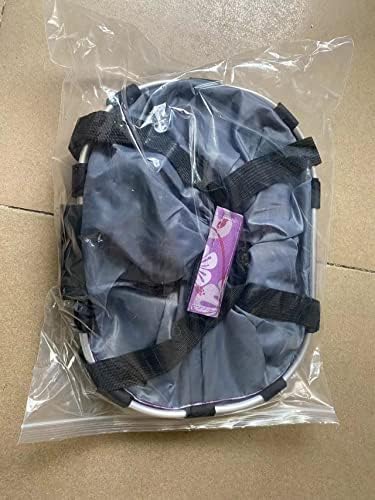 Redlution Bicycle Bike Detachable Cycle Front Canvas Basket Carrier Bag Pet Carrier Aluminum Alloy Frame Pet Carrier