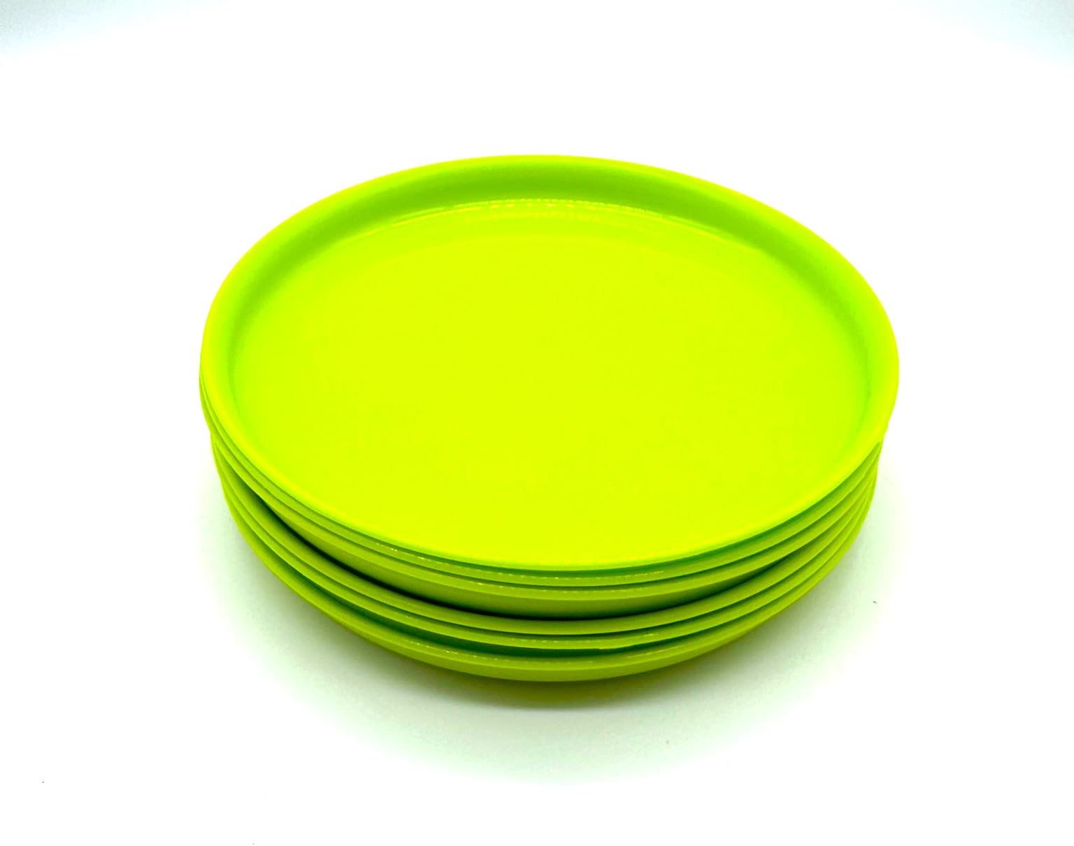 Kimmel Set of 6 Plates 18 cm Plastic Tableware Reusable Lime Colour
