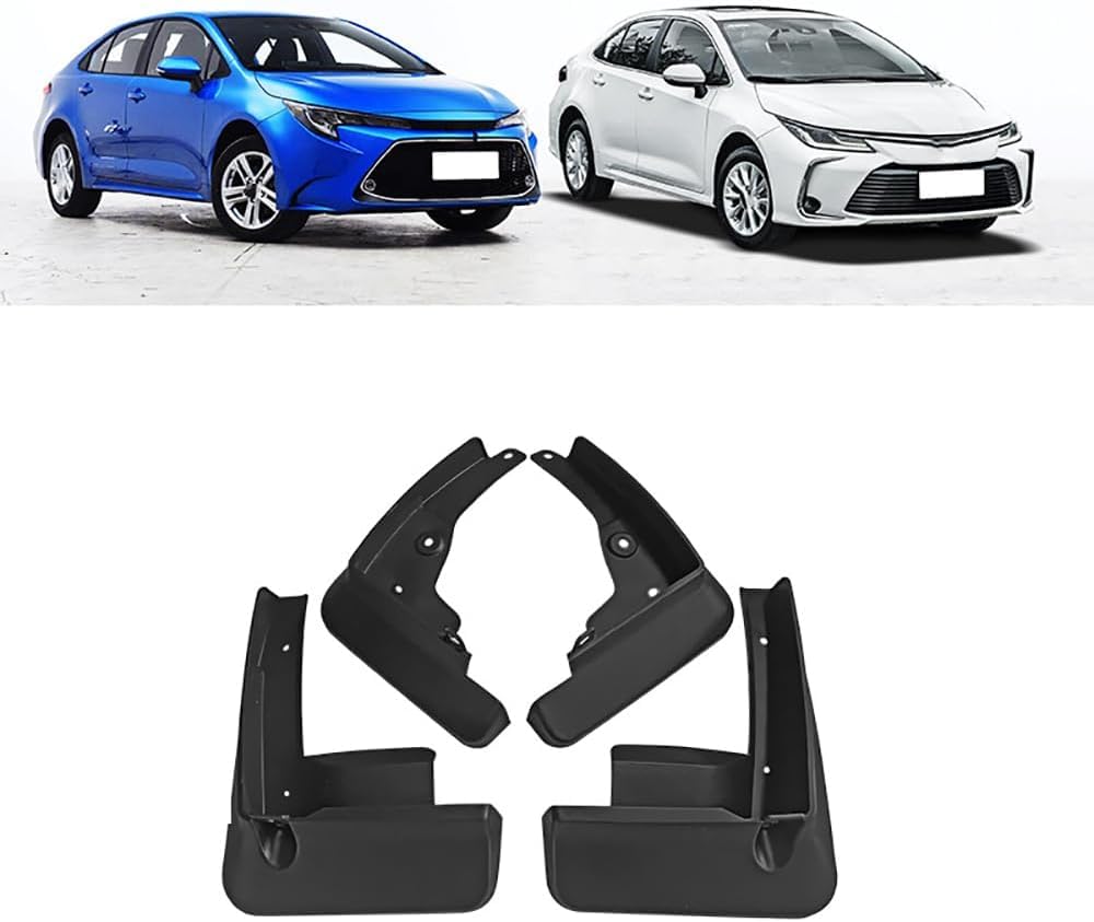 RESKIU 4PCS Mud Flaps for Toyota Corolla Ralink 2019, Splashproof No Drill Easy Install Front Rear Wheel Protection Fender Mudflaps All-Weather Splash Guards