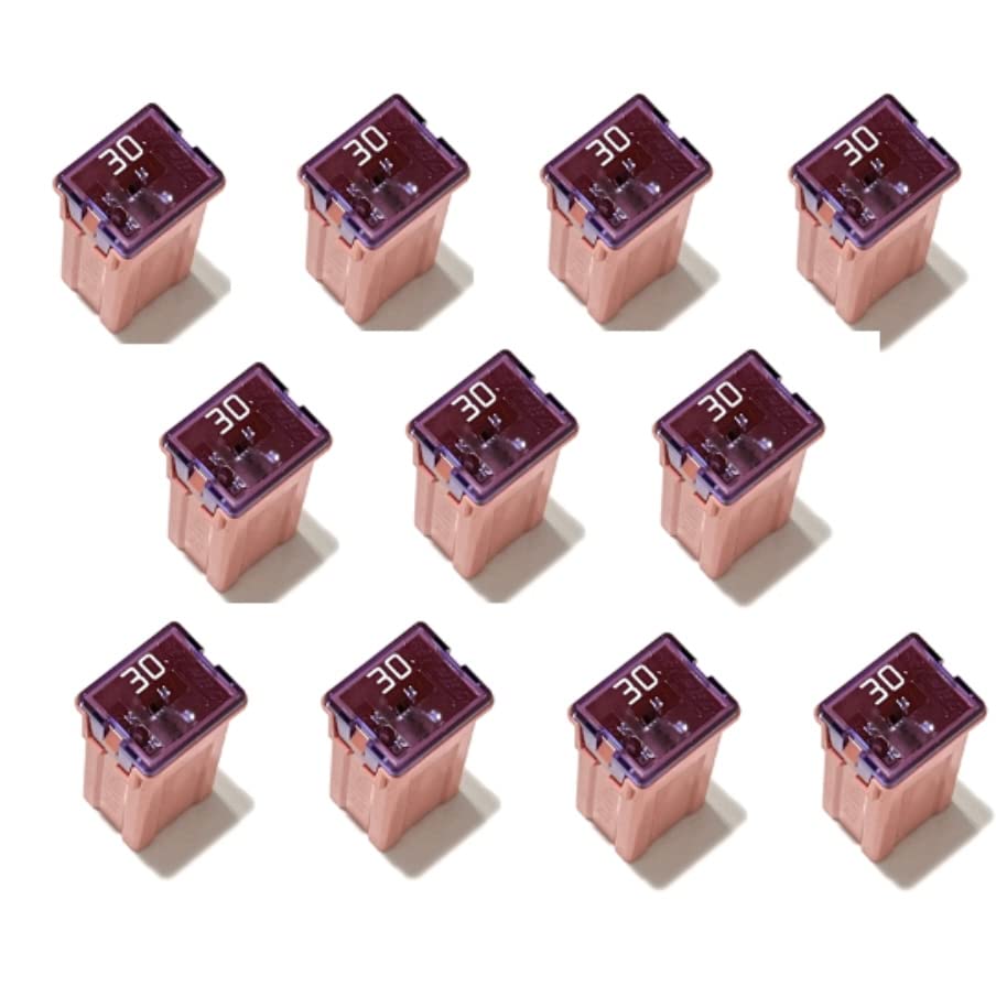 EDS 10 Pack - Pink 30 AMP J Case Fuse Replacement for 90982-08280 90982-08283 24370C9912 F8SZ14526BA 82211FC030 18980-04824 15319477 4868007AB FMX-030 JCAS030-image-23