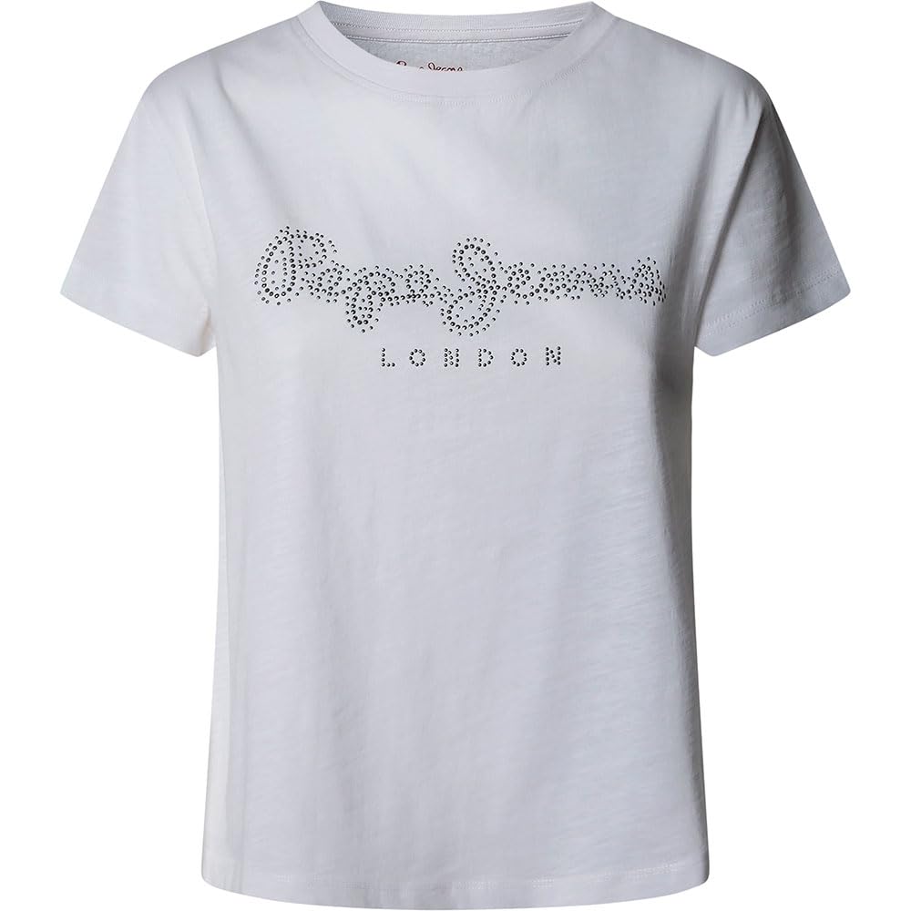 Pepe Jeans Ryleigh T-Shirt, Bianco (Bianco), M Donna-image