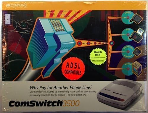 Command Communications 3-Port Phone/Fax Modem Line Sharing Device 3500 ...