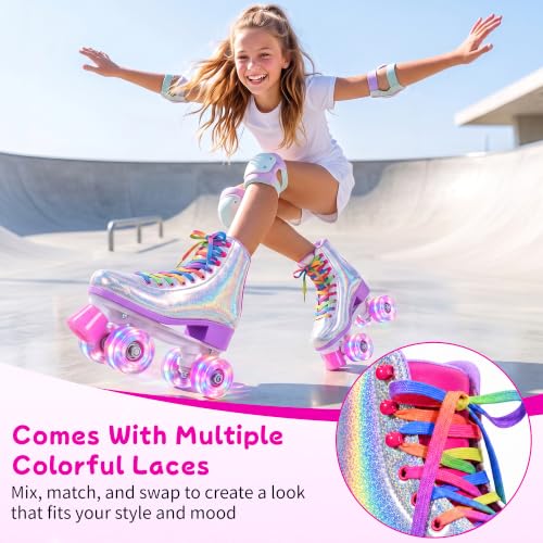 SULIFEEL Holographic Light-Up Quad Skate