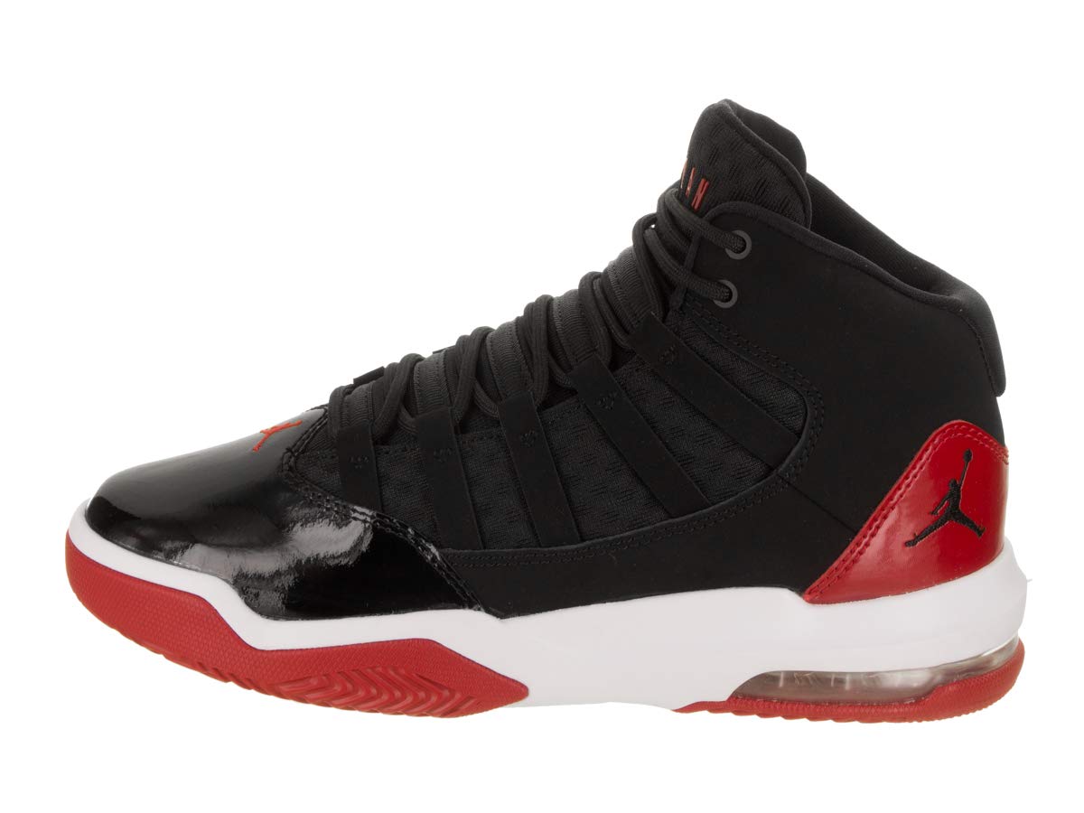 NIKE Men's Sneaker, Multicoloured Black Black Gym Red White 6, 6.5 AU