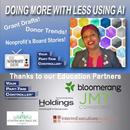 Page de couverture de Doing More With Less Using AI: Grant Drafts, Donor Trends, Board Stories—AI That Helps