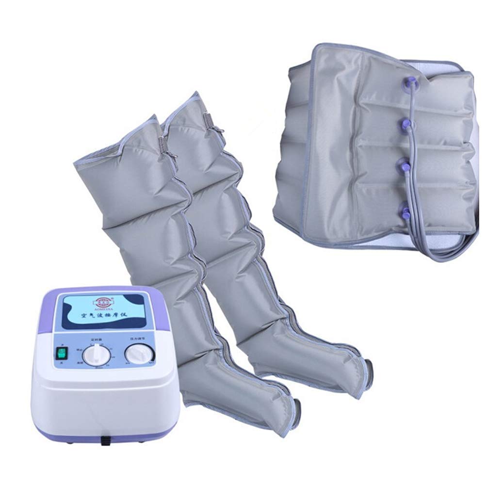 Massaggiatore per gambe a compressione d'aria, massaggiatore per piedi per gambe a compressione d'aria a 4 camere d'aria Allevia lo stress e promuove la circolazione, migliora l'obesità e allevia l'