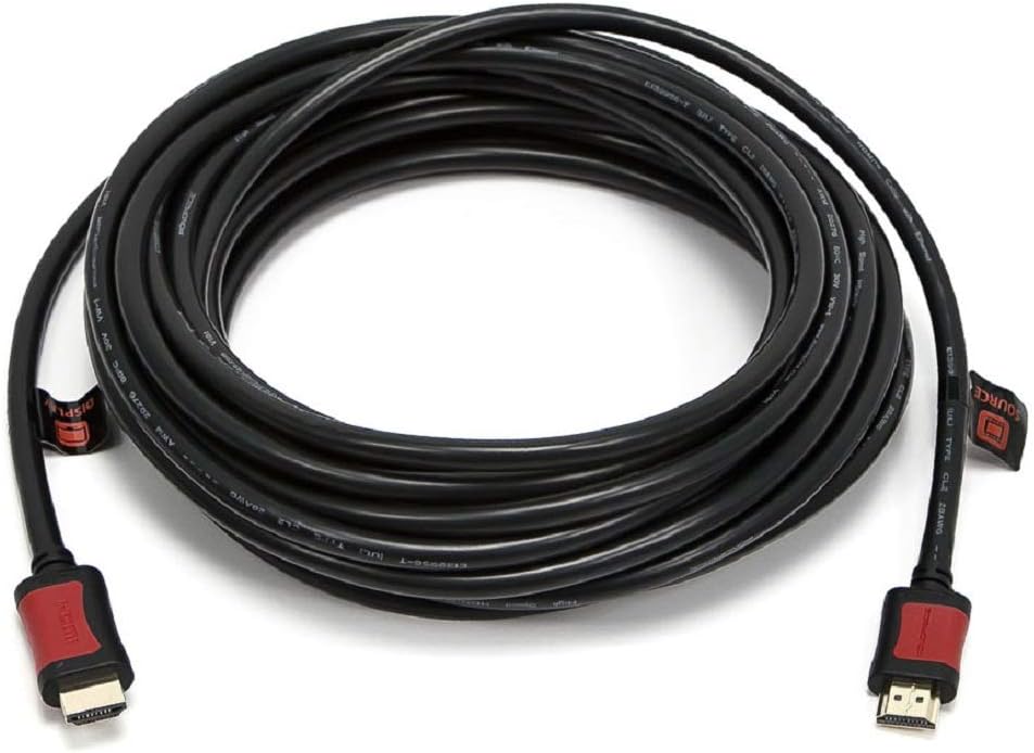 Best Deal Cheap 🛒 Monoprice 109170 Select Active Series High Speed HDMI Cable, 4K @ 24Hz, 10.2Gbps, 28AWG, CL2, 30ft, Black, 30 Feet