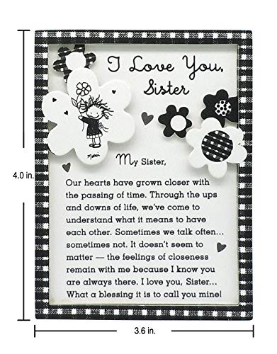 Imán decorativo rectangular para hermana 4.9 x 3.6 in miniatura 3