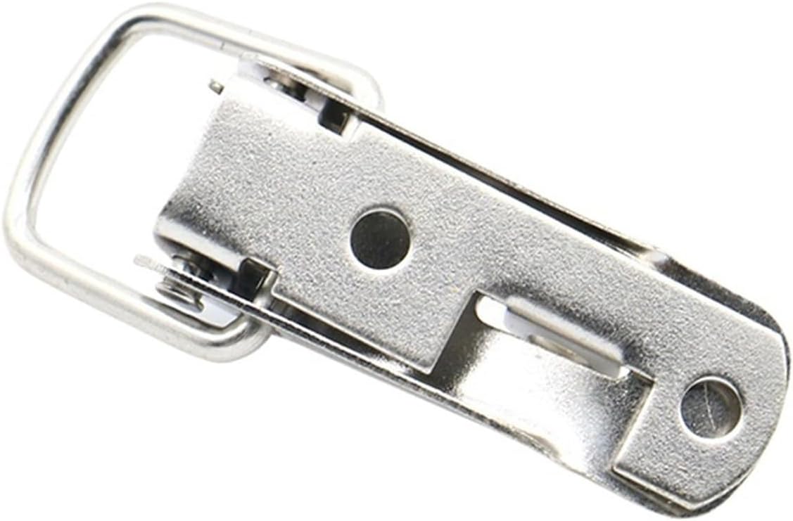 Compatible 3-Piece 27×63mm Spring Loaded Toggle Latches, Iron Hasps for Cabinets, Sliding Doors & Windows