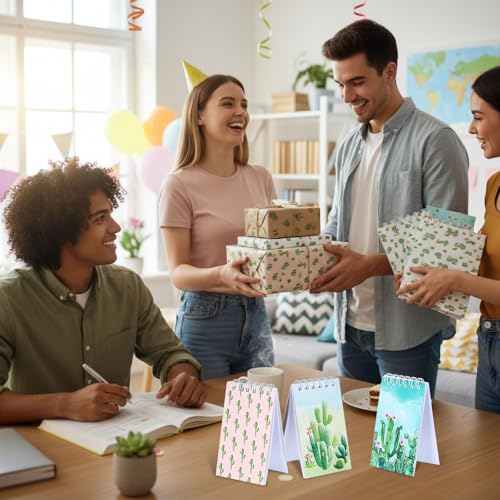 Blocs-notes à spirale mini cactus pour pochettes surprises
