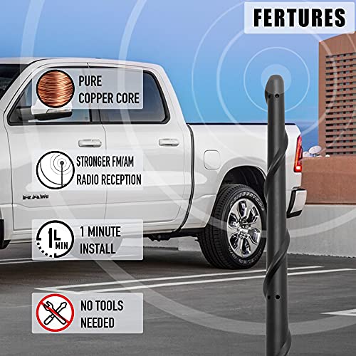 Antenne Dodge Ram 1500 compacte de 17,8 cm au design épuré noir - 7