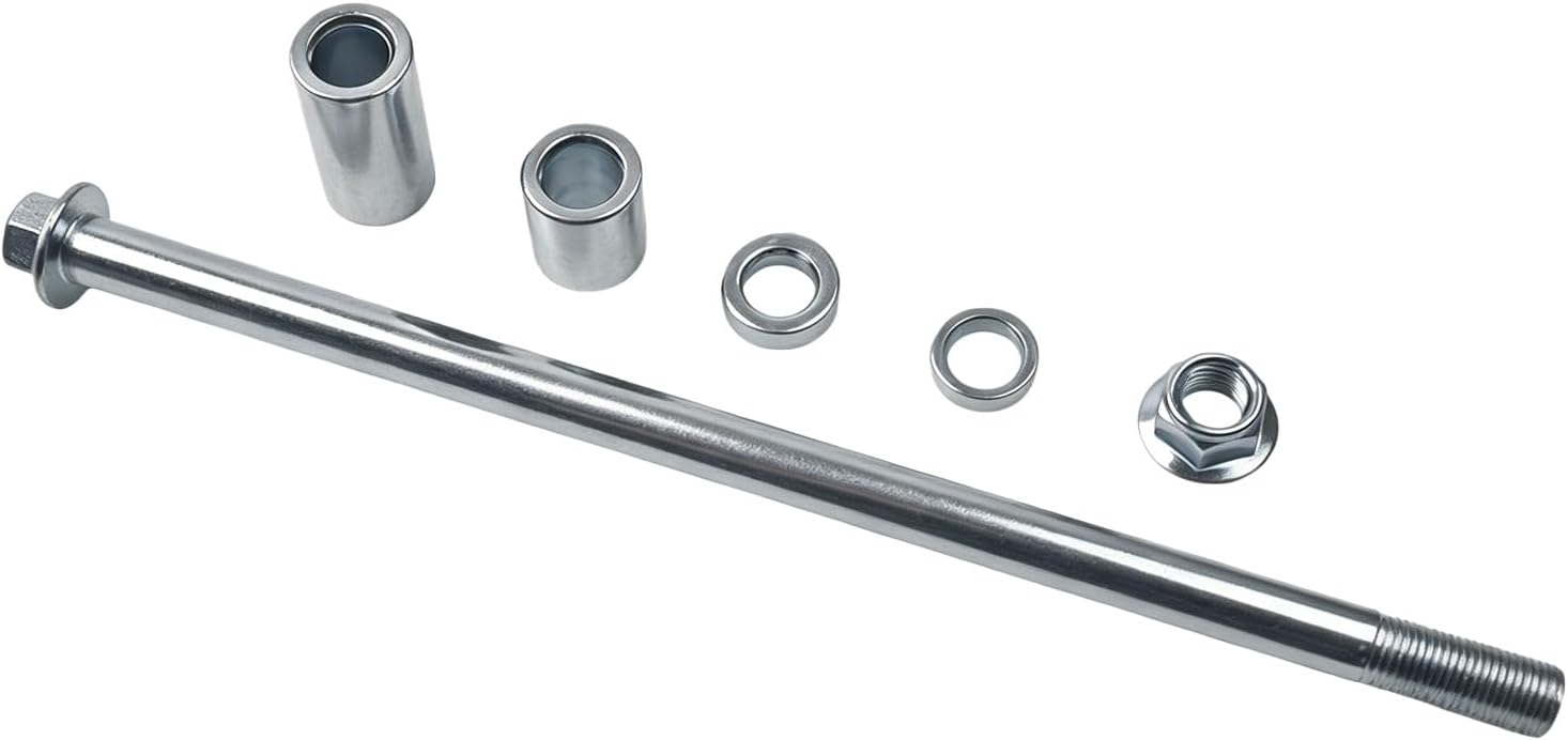 12mm 220mm High-Strength steel alloy Front Rear Axle Kit with 4 Bushings Fit for Mini bike,Pit Pro Dirt Bike, Scooter, QUAD & ATV