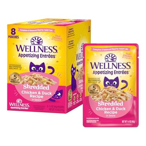 Wellness Shredded Chicken & Duck Cat Food Cover