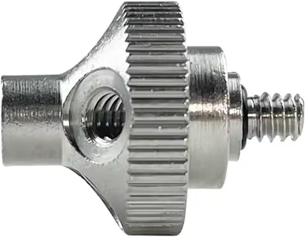 10 Pcs Brass Connector with 5 Spray Site 10/24'' Thread for Misting System Fog Machine Parts Ni-Plated Brass Fog Nozzle