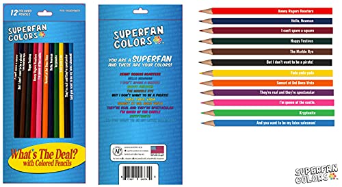 Lápices de colores inspirados en Seinfeld de SUPERFAN Colors para fans