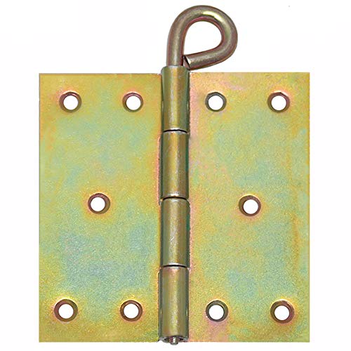 Butt Hinges 100 x 100 x2 Hinges Door Hinges Loose Pin Yellow Zinc