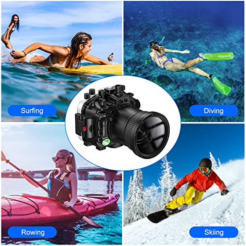 Ficha técnica Sea frogs Carcasa para cámara subacuática Compatible con Sony A7RIV 90MM 132 pies 40 Metros Carcasa Impermeable Calidad IPX8 - Fernando Cortés