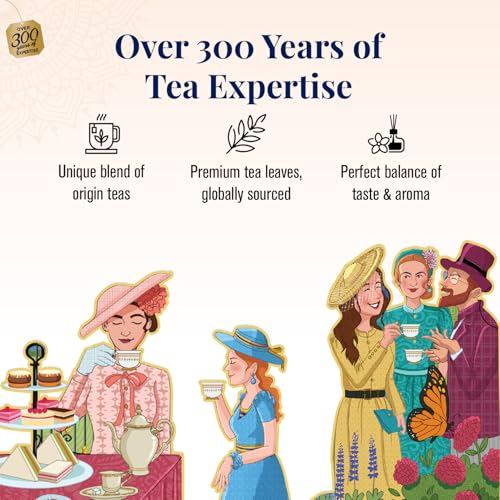 Image of Twinings Assorted Teabags - The Royal British Garden Collection Gift Set, 36 Pcs, 6 Flavors Elegant Gift Box, Green Tea, Chamomile & More, Premium Green & Herbal Tea Variety Pack
