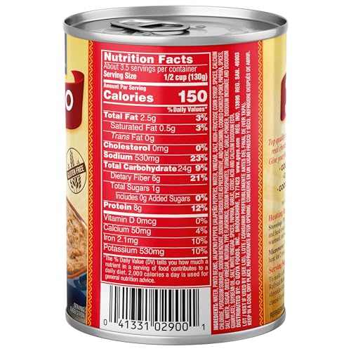 Image of Goya Refried Pinto Beans With Chorizo, 16 Oz Can